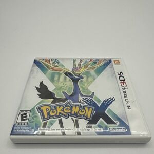 Nintendo 3DS Pokemon X Case/Box and Inserts/Manual Only (NO GAME!)